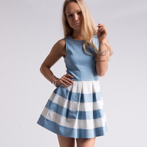 Sweetshop colorblock fit n’ flare dress - Picture 3 of 7